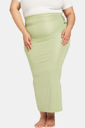 Buy Secrets Cut & Sew Mermaid Saree Shapewear - Green